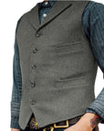 Gerard | Herringbone Tailored Waistcoat
