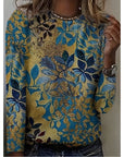 Penelope | Botanical Print Long-Sleeve Top