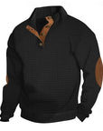 Garrett | Textured Standing-Collar Pullover