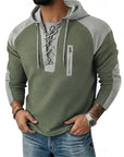 Wesley | Lace-Up Hooded Pullover Hoodie