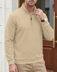 Nash | Textured Quarter-Zip Pullover
