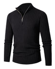 Gavin | Ribbed Quarter-Zip Sweater
