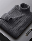 Rhys | Cable Knit Turtleneck Sweater