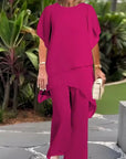 Everly | Draped Wide-Leg Trouser Set