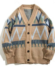 Marcus | Patterned Button-Up Cardigan