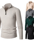 Gavin | Ribbed Quarter-Zip Sweater