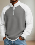 Lincoln | Textured Quarter-Zip Pullover