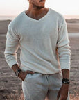 Sullivan | Textured V-Neck Sweater