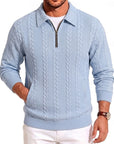 Chase | Textured Quarter-Zip Sweater