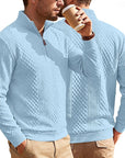 Nash | Textured Quarter-Zip Pullover