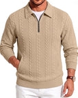 Chase | Textured Quarter-Zip Sweater