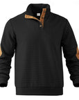 Garrett | Textured Standing-Collar Pullover