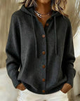 Freya | Hooded Button-Down Cardigan