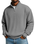 Harlan | Ribbed Quarter-Zip Pullover
