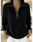 Georgina | Quarter-Zip Collared Pullover