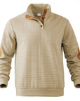 Garrett | Textured Standing-Collar Pullover