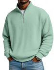 Harlan | Ribbed Quarter-Zip Pullover