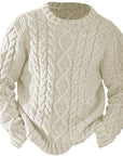 Ellis | Cable Knit Crew Neck Sweater