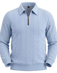 Chase | Textured Quarter-Zip Sweater