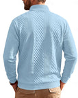 Nash | Textured Quarter-Zip Pullover