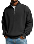 Harlan | Ribbed Quarter-Zip Pullover