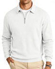 Reginald | Textured Quarter-Zip Pullover