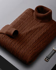 Rhys | Cable Knit Turtleneck Sweater