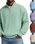 Harlan | Ribbed Quarter-Zip Pullover
