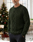 Ellis | Cable Knit Crew Neck Sweater