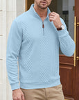 Nash | Textured Quarter-Zip Pullover