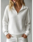 Juliana | Textured Half-Zip Pullover