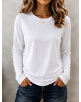Rachel | Classic Long Sleeve Crew Neck Top