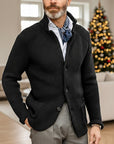 Archer | Textured Stand-Collar Cardigan