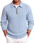 Chase | Textured Quarter-Zip Sweater
