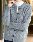 Fern | Textured Button-Front Cardigan