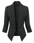 Penelope | Open-Front Draped Blazer