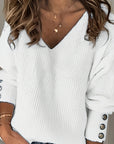 Verity | Ribbed V-Neck Sweater