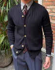 Arthur | Ribbed Button-Up Cardigan