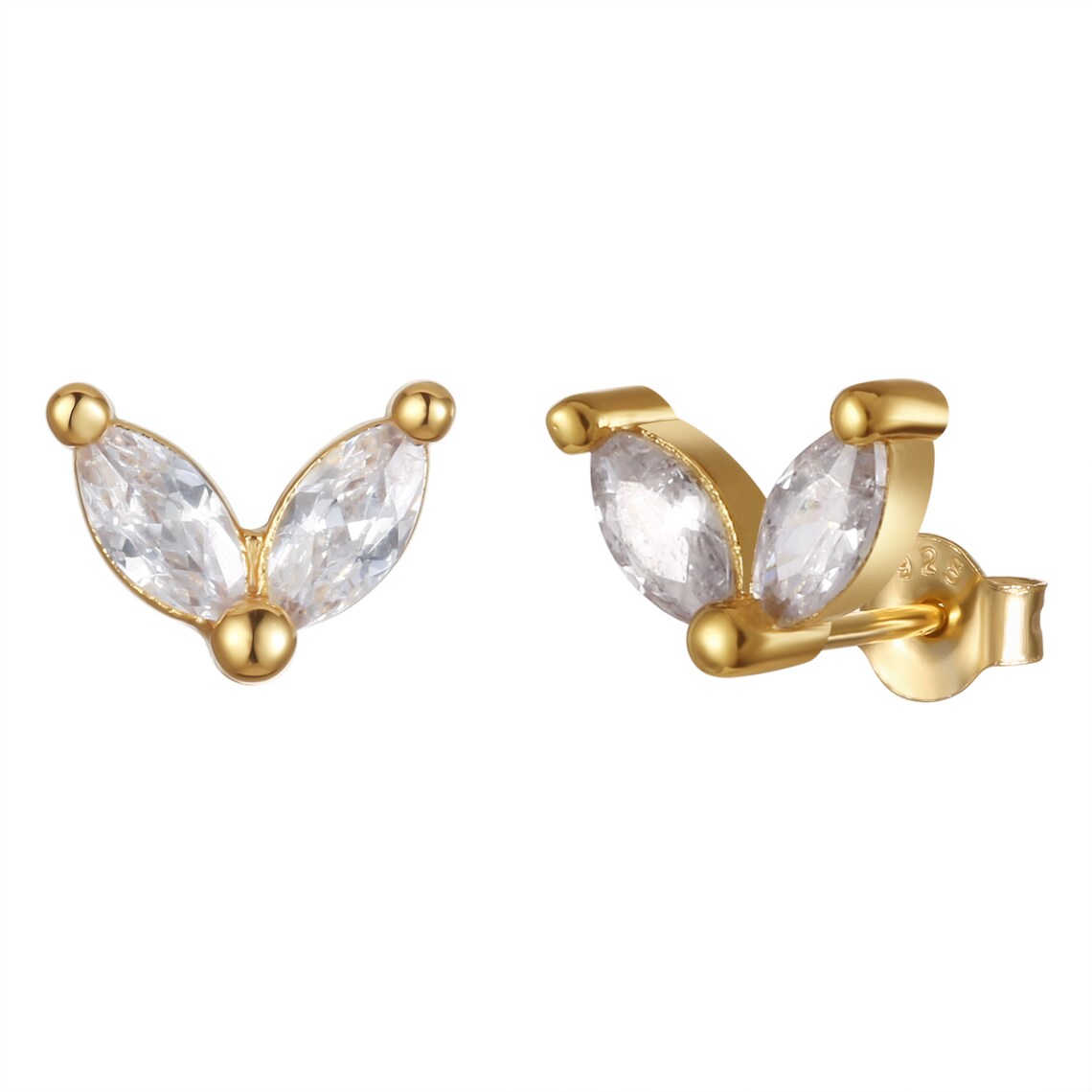 Odette Stud and Drop Earrings Set