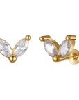 Odette Stud and Drop Earrings Set