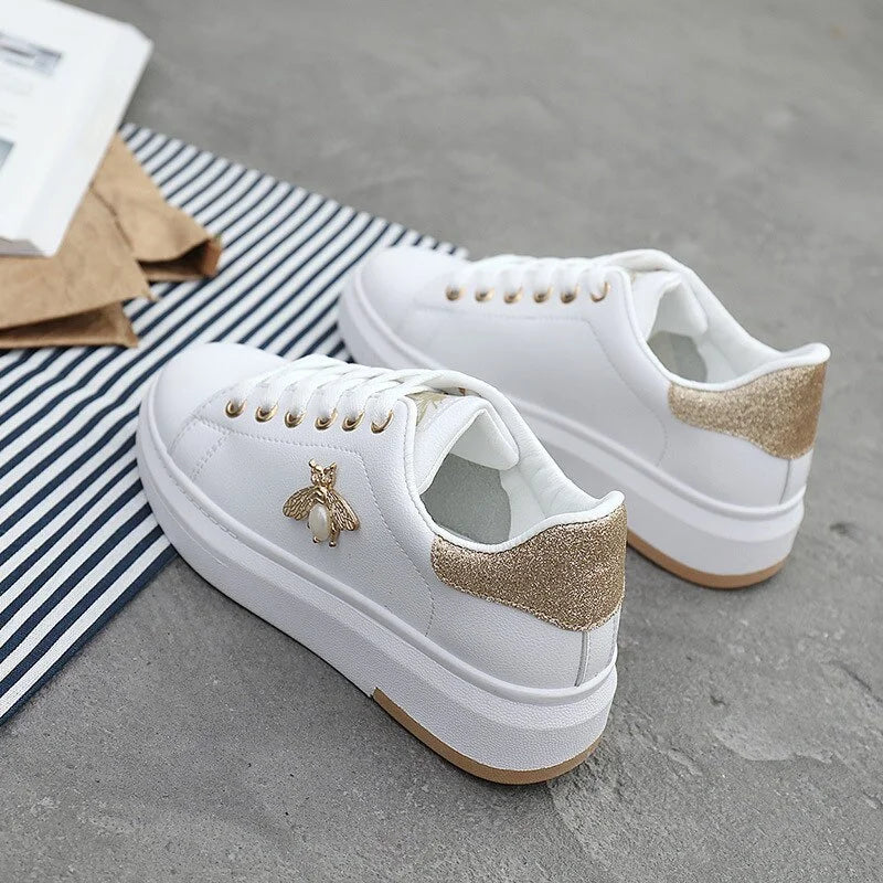 Fashionable PU Leather Platform Shoes