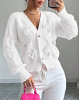 Juniper | Soft Bow-Detail Long Sleeve Cardigan