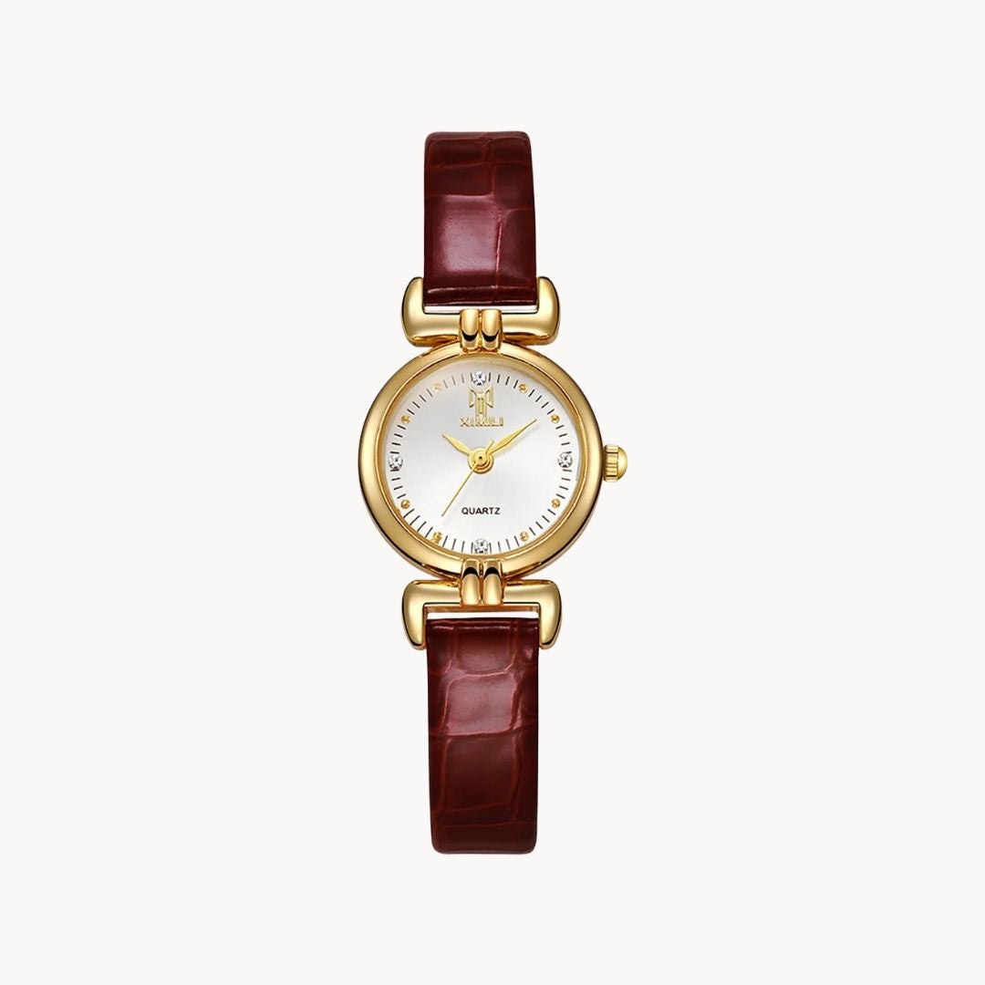 Stylish Daniela Watch with Soft Leather Detail