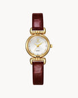 Stylish Daniela Watch with Soft Leather Detail