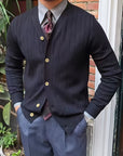 Arthur | Ribbed Button-Up Cardigan