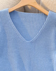 Verity | Ribbed V-Neck Sweater