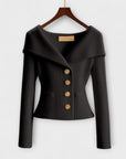 Warm Textured Knit Jacket for Women