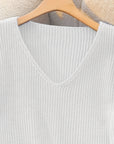 Verity | Ribbed V-Neck Sweater