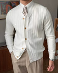 Arthur | Ribbed Button-Up Cardigan