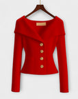 Warm Textured Knit Jacket for Women